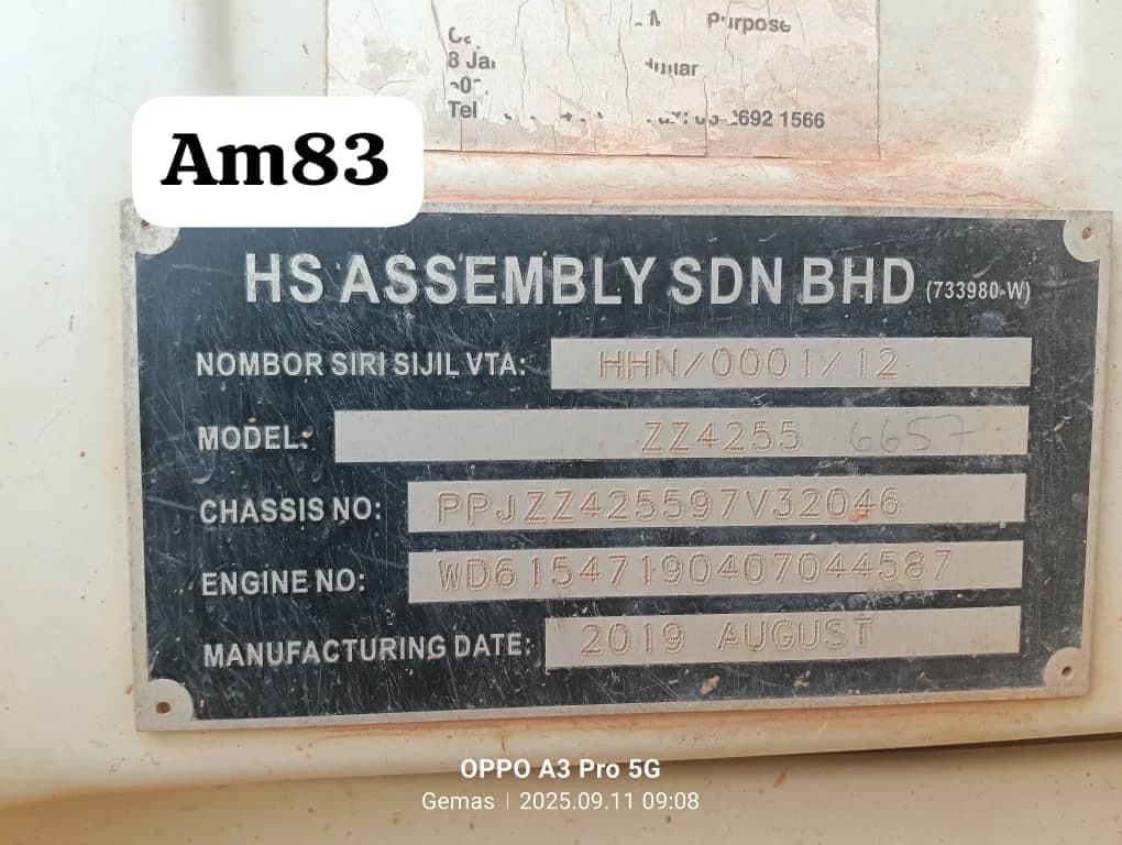 HOHAN | Dump Truck | ZZ4255 | 2019 | used | AM83 | BPY6657 - Thumbnail 5