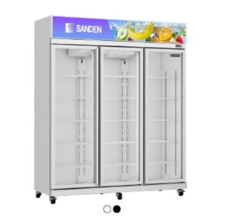 SANDEN | 3-door Glass Display Chiller | YPC-1650 | New | Price : RM 3,000 (Was RM 3,790, 21% Savings) - Image 1