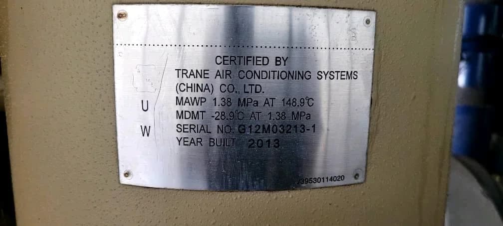 TRANE Chiller | 8.5 Ton, 3 Pumps, 2013 Model, Tested - Image 9