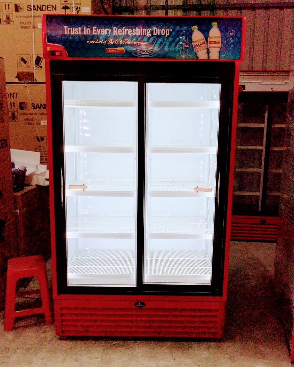 Used Refurbished Sanden Intercool SPU-1253 1255 Glass Door Cooler - Image 2