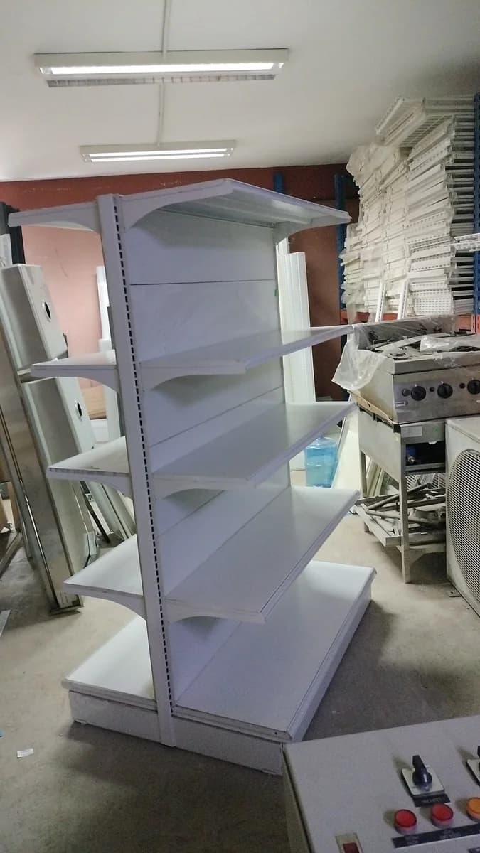 Solid Cool 4 sets Island Gondola Display Shelving Unit | H6' x L4' - Image 1