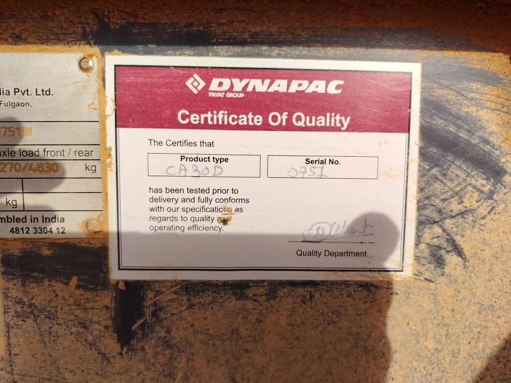 Dynapac | Compactor | CA30D | 2021 | Used | CP81 - Image 5