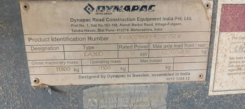 Dynapac | Compactor | CA30D | 2021 | Used | CP80 - Image 7