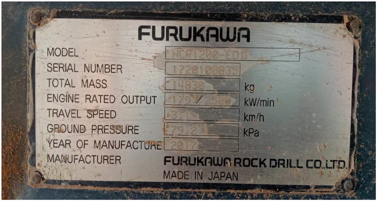 Furukawa | Driller Rig | HCR1200-EDII | 2017 | Used | CD12 - Image 22