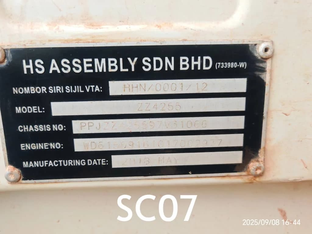 Hohan | Dump Truck | ZZ4255 | 2018 | Used | SC07 - Image 8