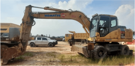 Komatsu Wheeled Excavator | PW160-7EO | Used | EK139 | 2011 | 13170 Hours