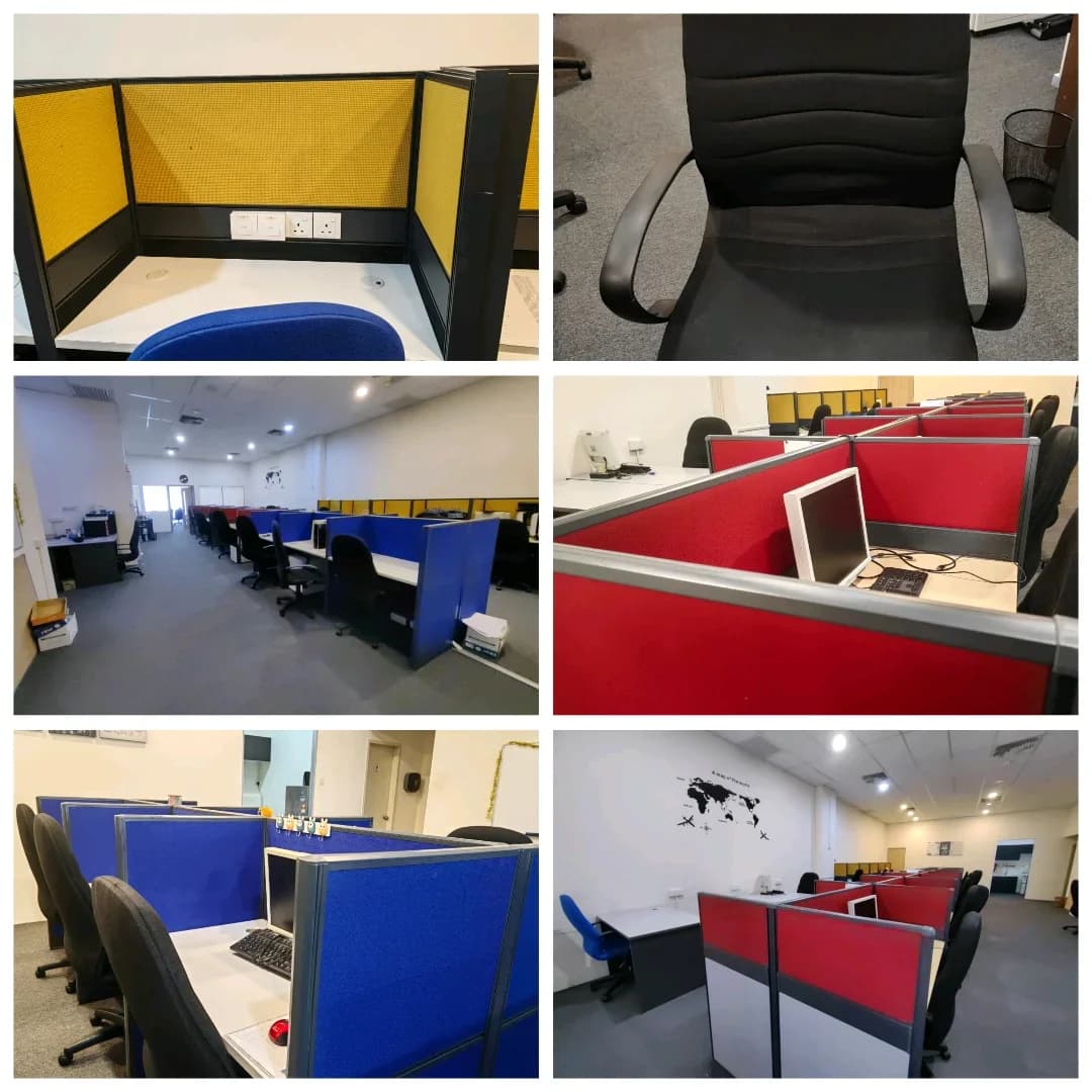 Office Workstation Cubicle Set | Used Office Furniture with Partitions - Image 1