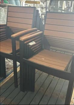 CLEARANCE SALE | Outdoor Restaurant Furniture Bundle | used - RM1,300 for 41 pieces! - Image 1