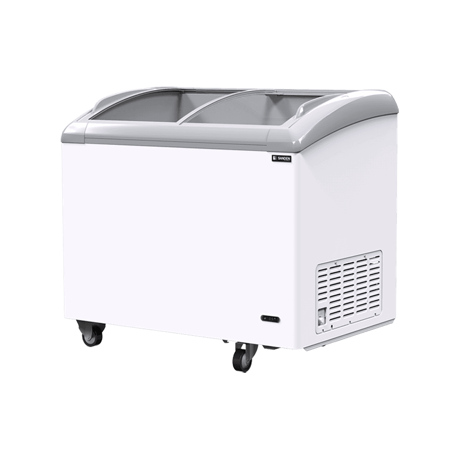 Sanden Curved Glass Freezer SNC-0285 | 270L Commercial Display Freezer - Image 1