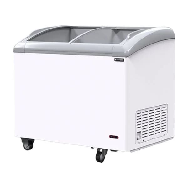 SANDEN Chest Freezer SNC-0285 | Curved Glass Top | Showroom Unit - Image 1
