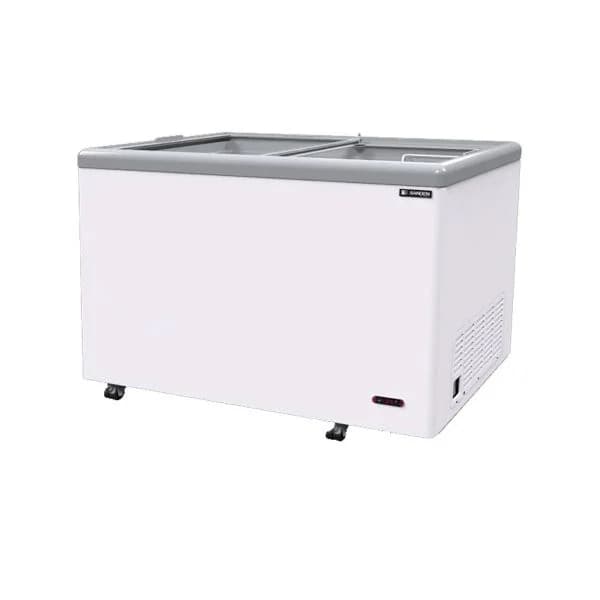 Sanden Glass Flat Chest Freezer SNG-0325 | Sliding Glass Doors - Image 1