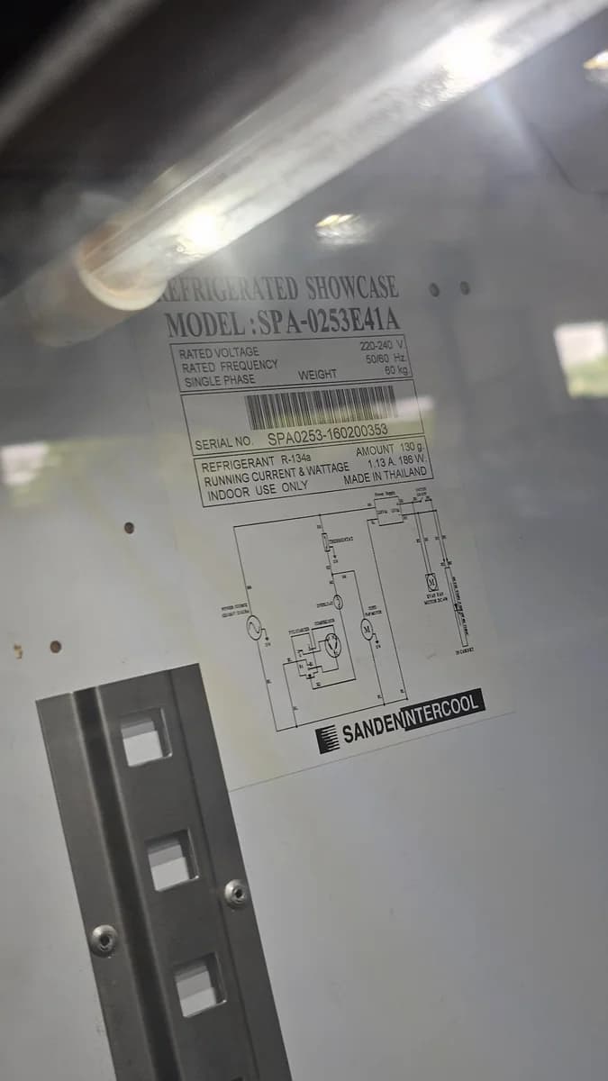 Sanden Intercool | SPA-0253E41A | 1 Door Chiller | USED | SPA0253-160200353 - Image 4