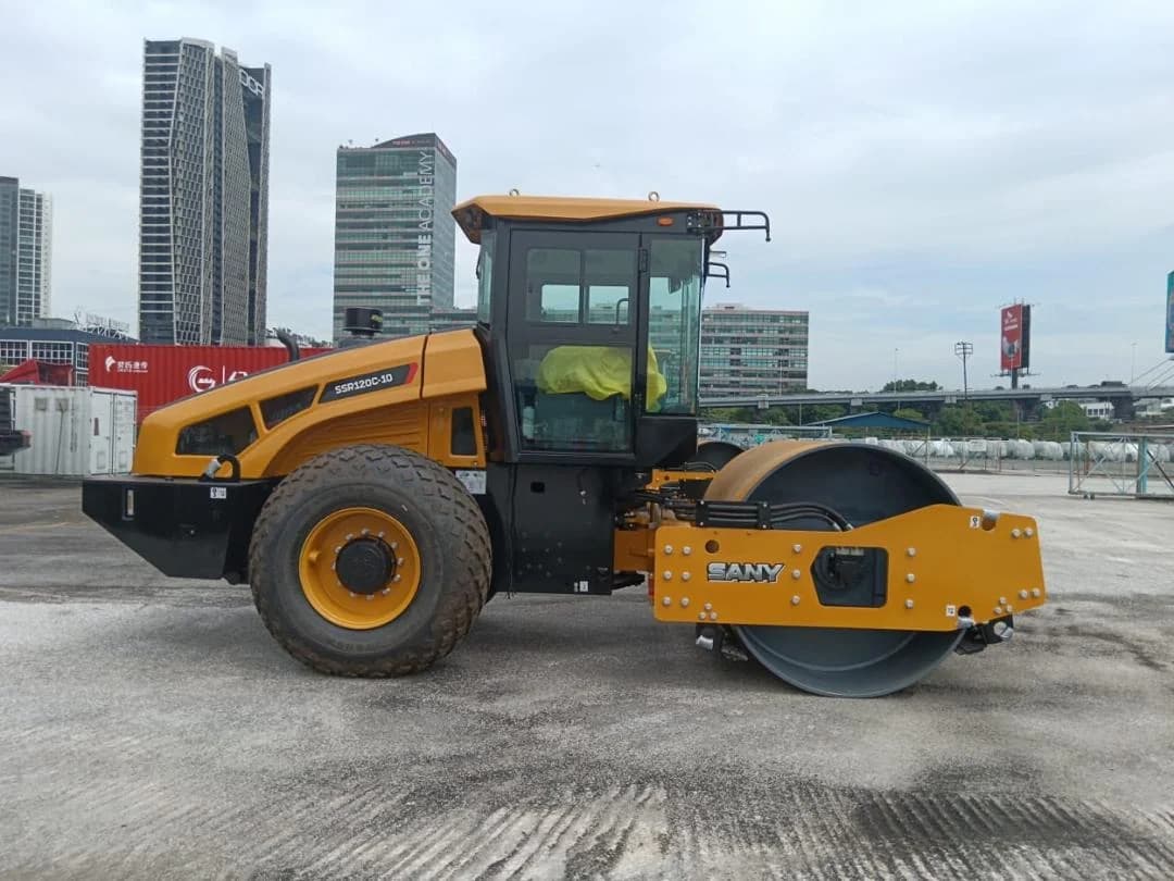 SANY Single Drum Roller SSR120C-10 | Soil Compaction, Aircond - Image 1