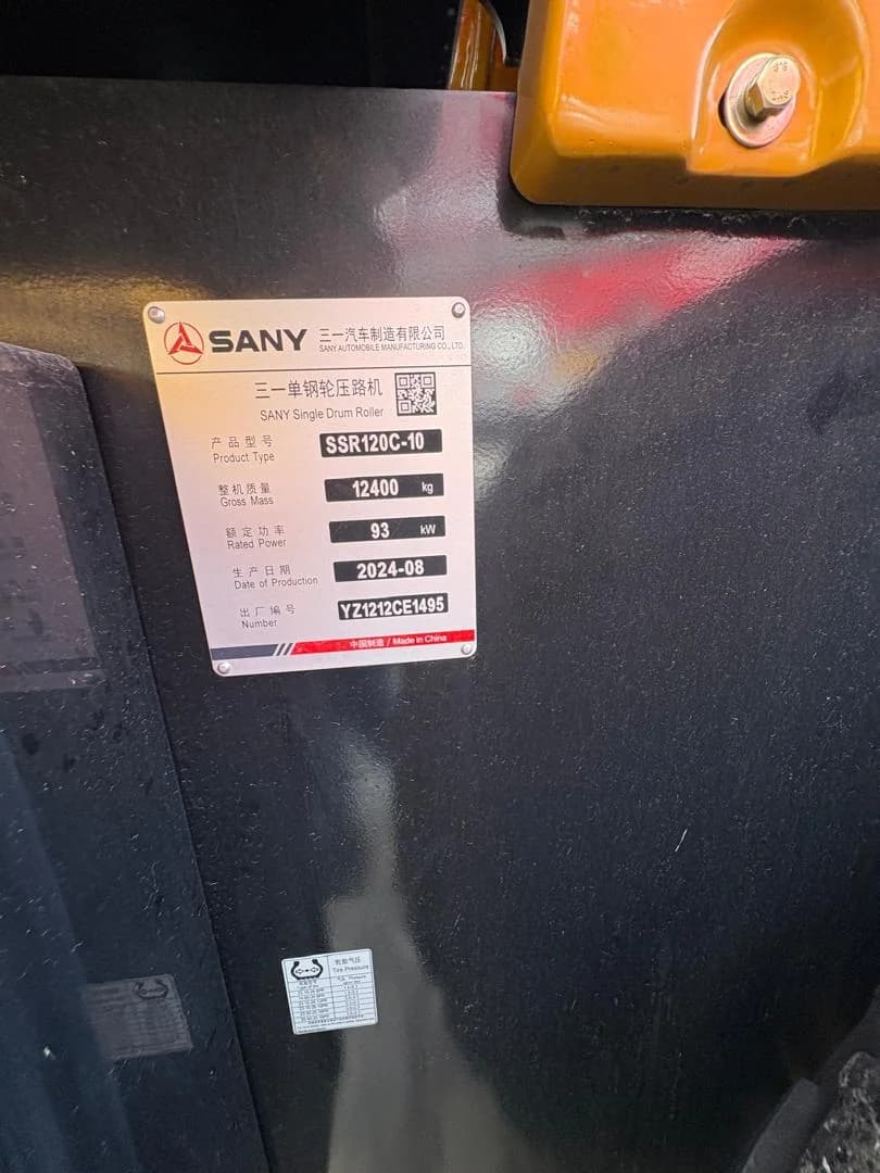 SANY Single Drum Roller SSR120C-10 | Soil Compaction, Aircond - Image 10