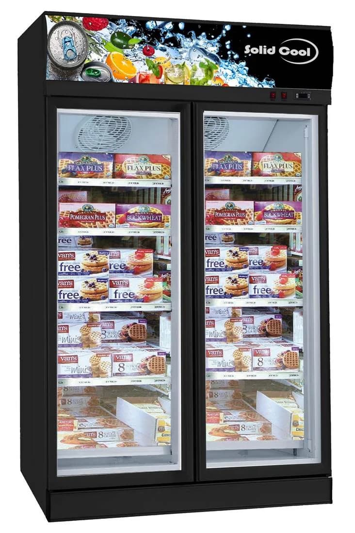 Solid Cool 2 Door Freezer SC-2DTF | Commercial Display Refrigerator - Image 1