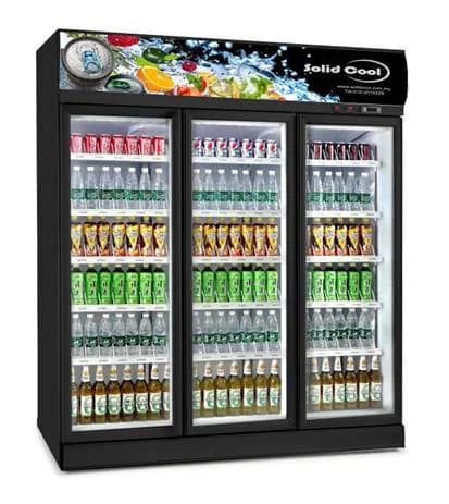 Solid Cool Commercial Refrigerator SC-3DT Eco | 3-Door Beverage Chiller