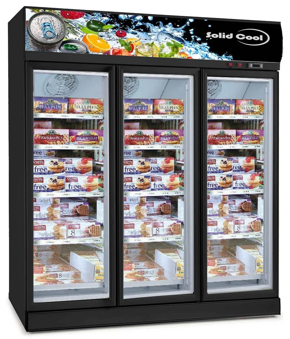 Solid Cool 3-Door Freezer SC-3DTF | Commercial Glass Door - Image 1