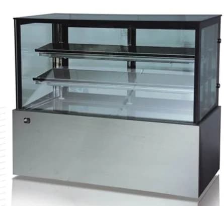 Solid Cool Cake Showcase SZSF 900-B2 | 3ft Square Glass Display - Image 1