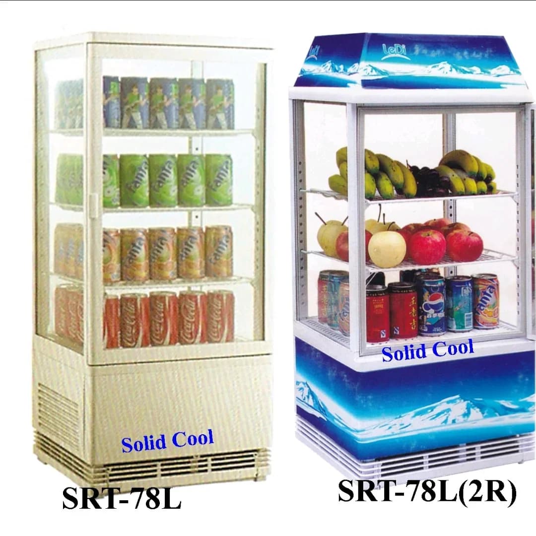 Solid Cool Display Refrigerator SRT-78L | Glass Door Beverage Cooler - Image 1