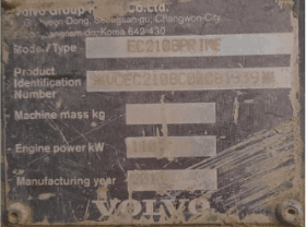 Volvo | Excavator | EC210B | Used | 2013 | EV110 - Image 8