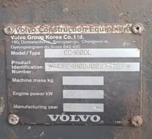 Volvo EC480DL 2016 Excavator – High-Powered | EV135 - Image 6