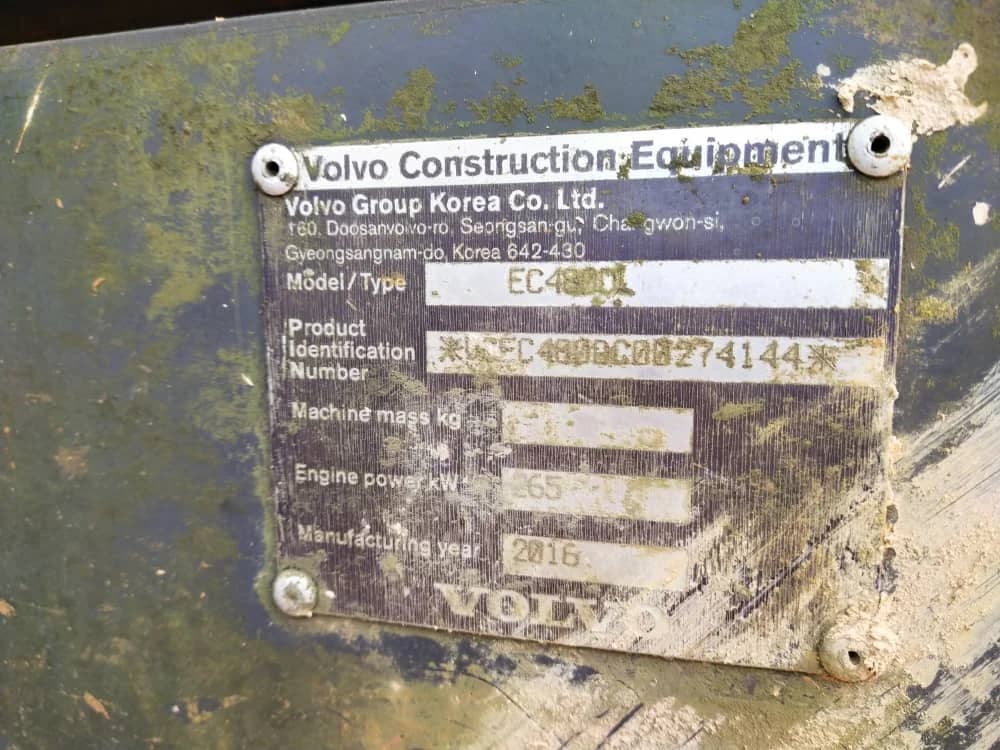Volvo | Excavator | EC480DL | 2016 | Used | EV127 - Image 7