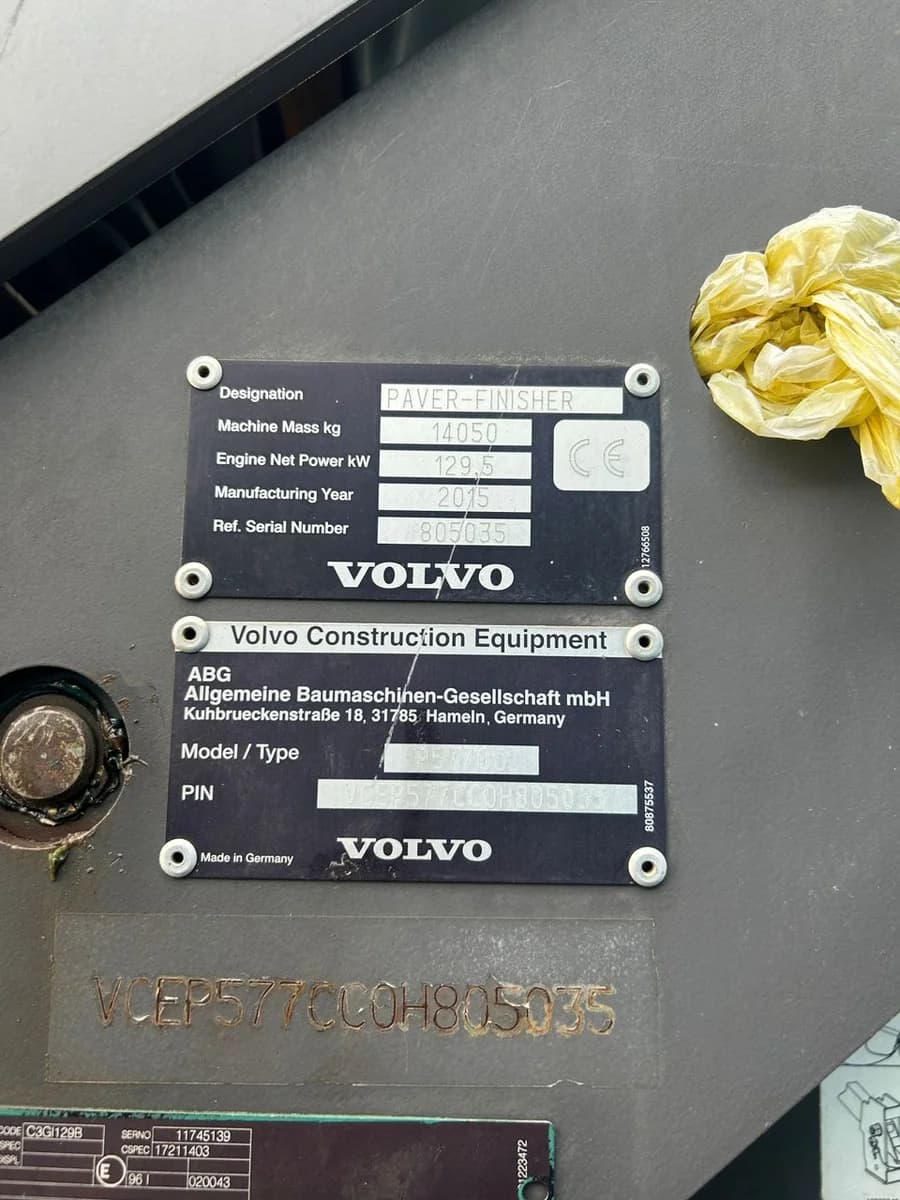 Volvo Asphalt Paver P5770C ABG | Road Paving Equipment - Image 8